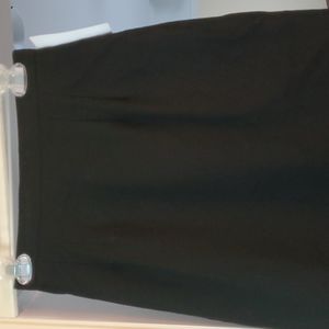 Black wool skirt